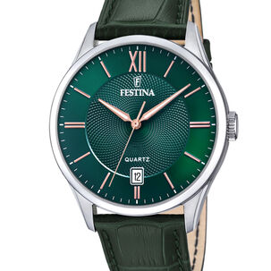 Reloj F20426/7 Festina Verde Hombre Acero Clásico