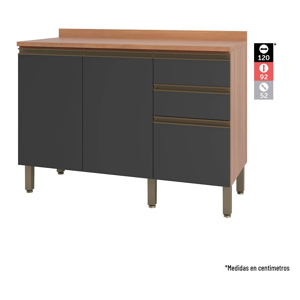 Mueble De Cocina Roca Macadamia / 7 Puertas / 3 Cajones image number 3.0