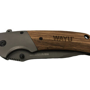 Navaja Wayu Cortapluma Pocket Knife Mango Madera