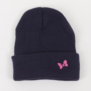 Gorro Escolar Ni&ntilde;a Pin Azul Marino Minnie Disney
