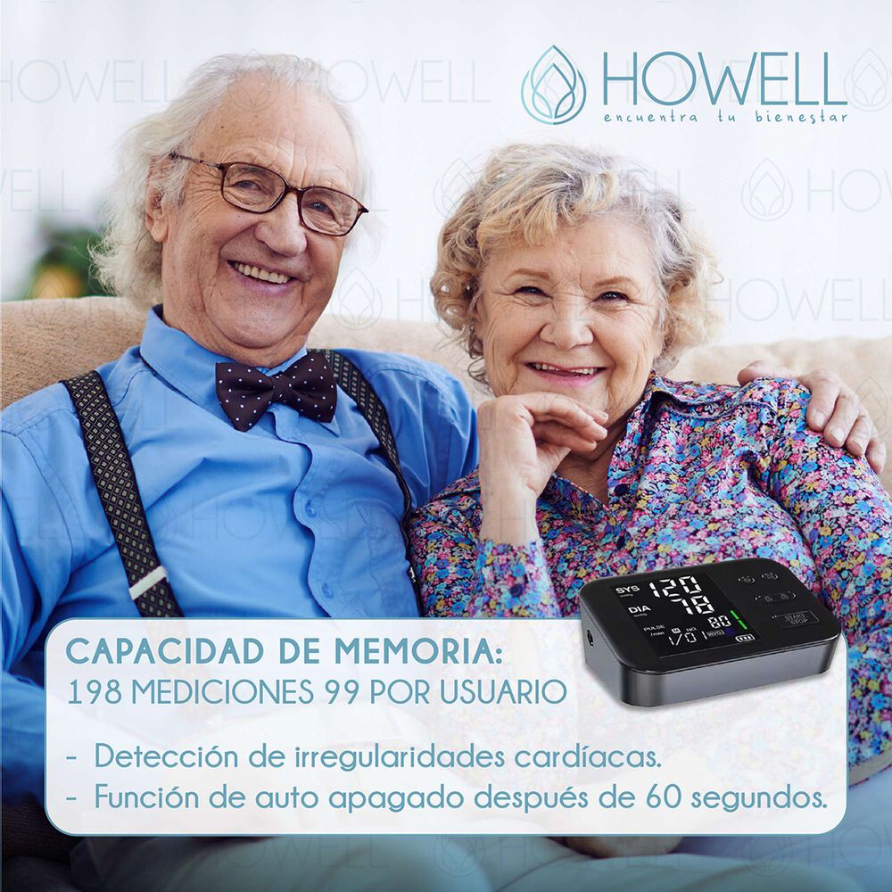 Tensi&oacute;metro V2 Toma Presi&oacute;n Digital Pro Howell Usb Bateria image number 5.0
