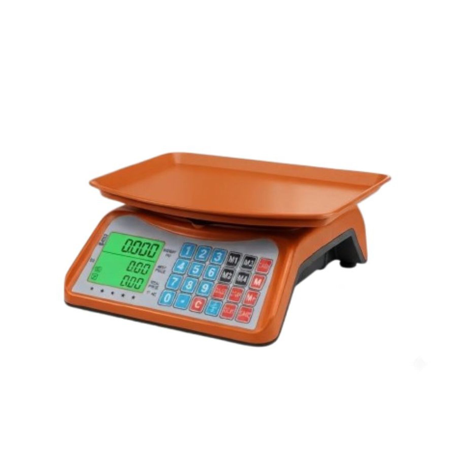 Balanza Digital Comercial 40kg Recargable Con Pantalla Lcd Naranja image number 0.0