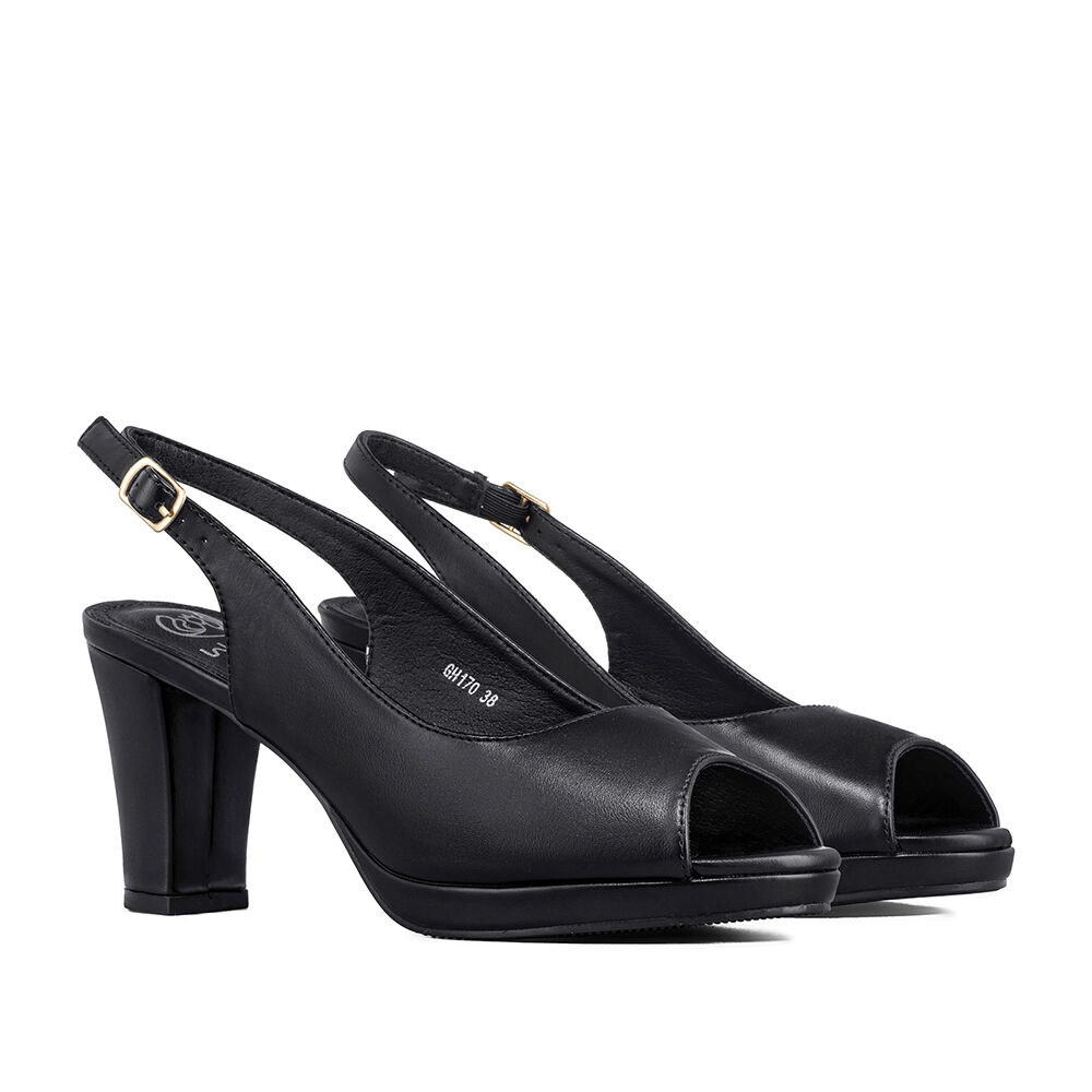 Zapato Elegante Talón Libre Peep Toe Mujer Weide Gh170 image number 2.0