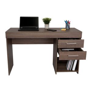 Escritorio Fm Con 2 Cajones Caf&eacute; Oscuro 75x120x45,7 Cm