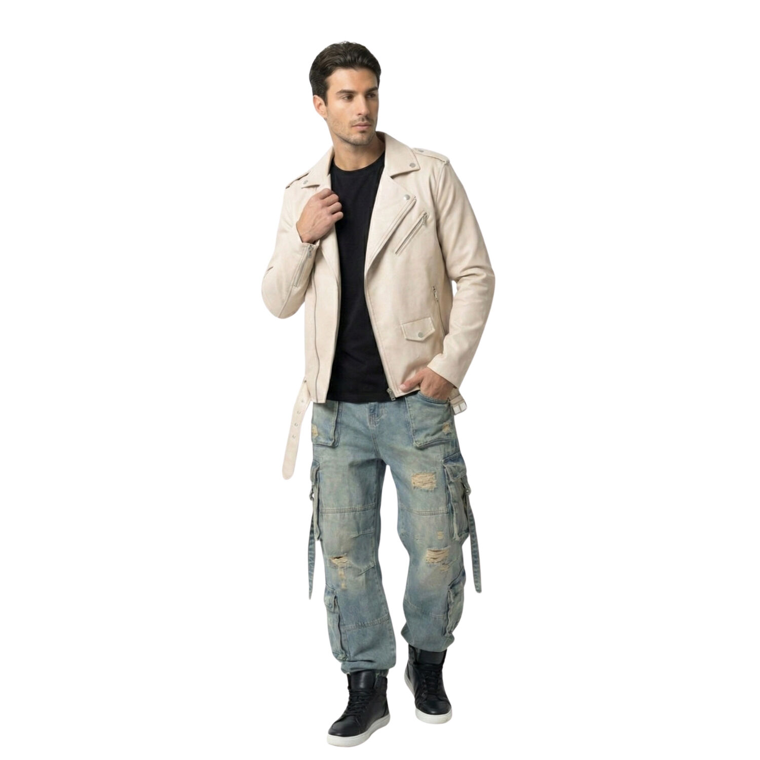 Chaqueta Ecocuero Soft Hombre Milan image number 1.0