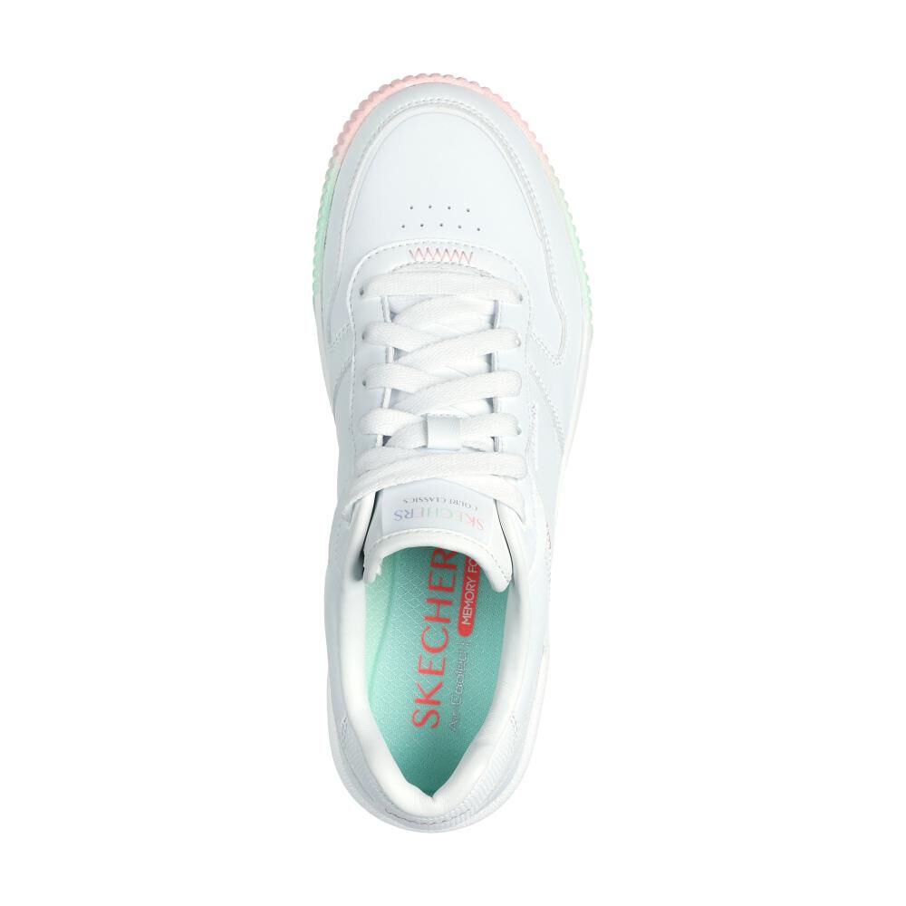 Zapatilla Urbana Mujer Skechers Jade Blanco image number 4.0