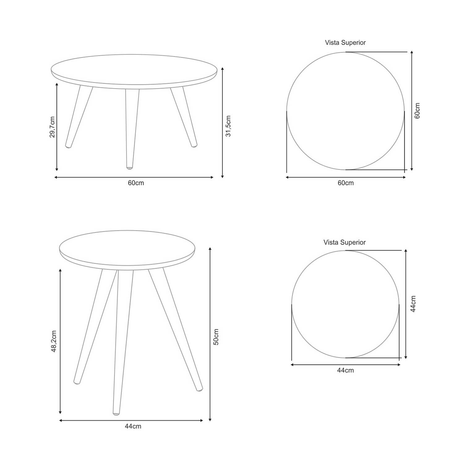 Set Mesa De Centro + Mesa Lateral Alba Off White image number 4.0