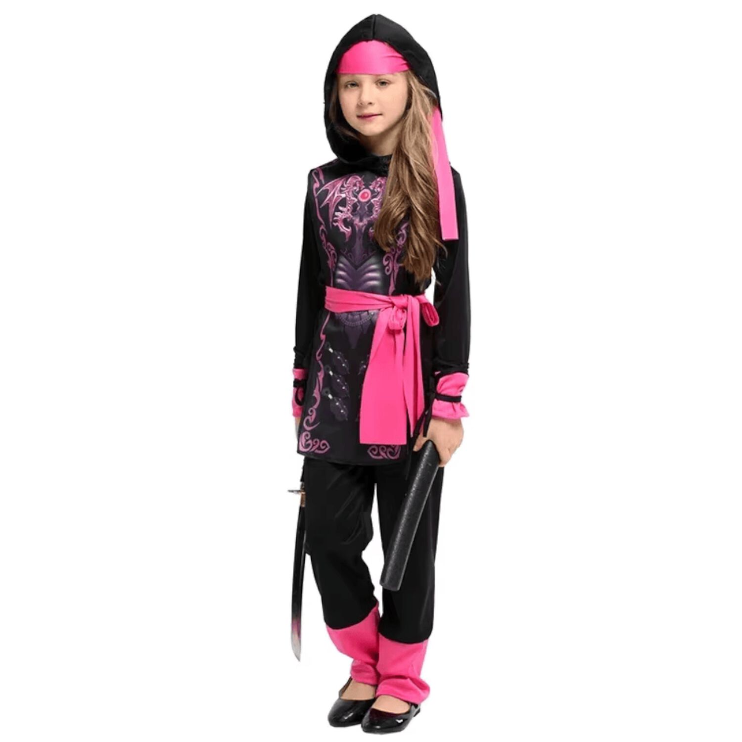 Disfraz Traje Infantil Ninja Dragon Ni&ntilde;a image number 0.0