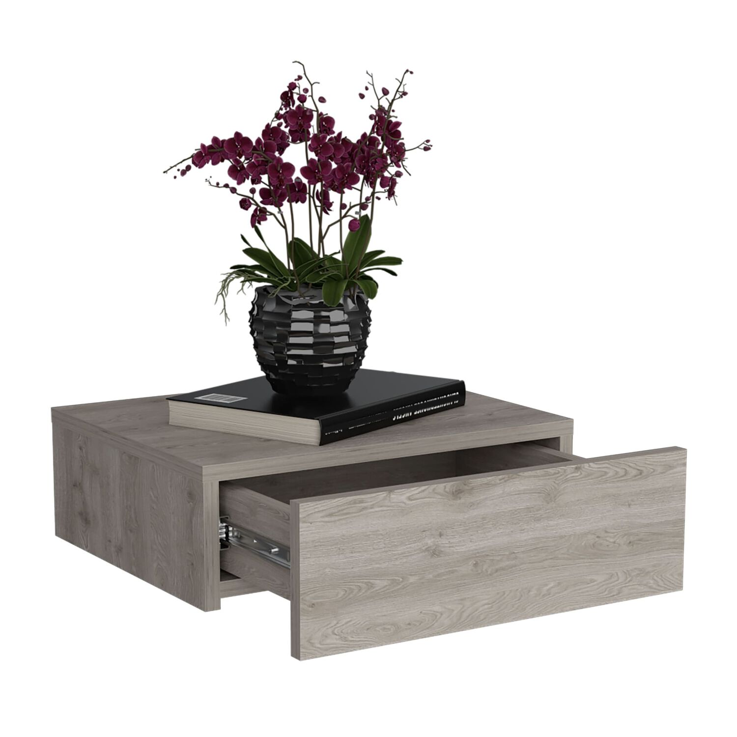 Velador Flotante 1 Cajon Fm-013g Gris image number 2.0