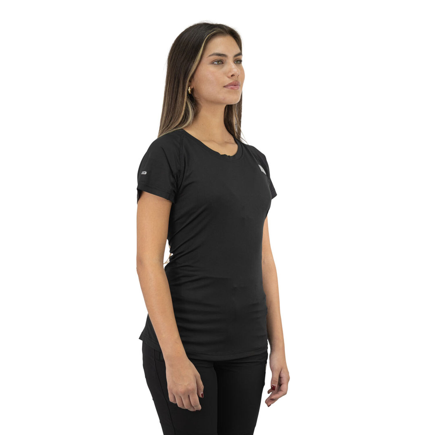 Polera Dry Fit Hw Spx Manga Corta Mujer Black image number 2.0
