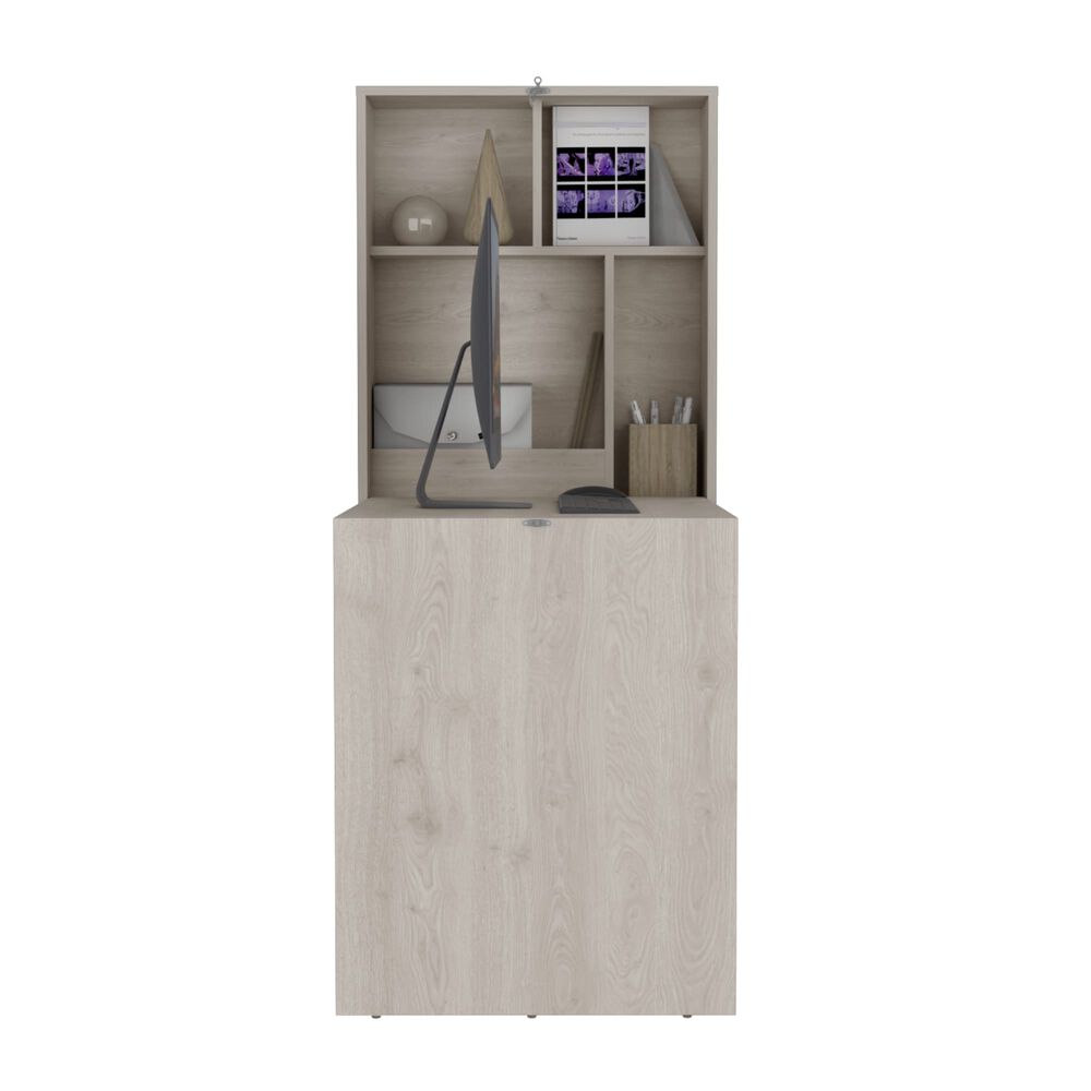 Escritorio Plegable De Pared 72,7x60,1x19 Cm Gris image number 2.0