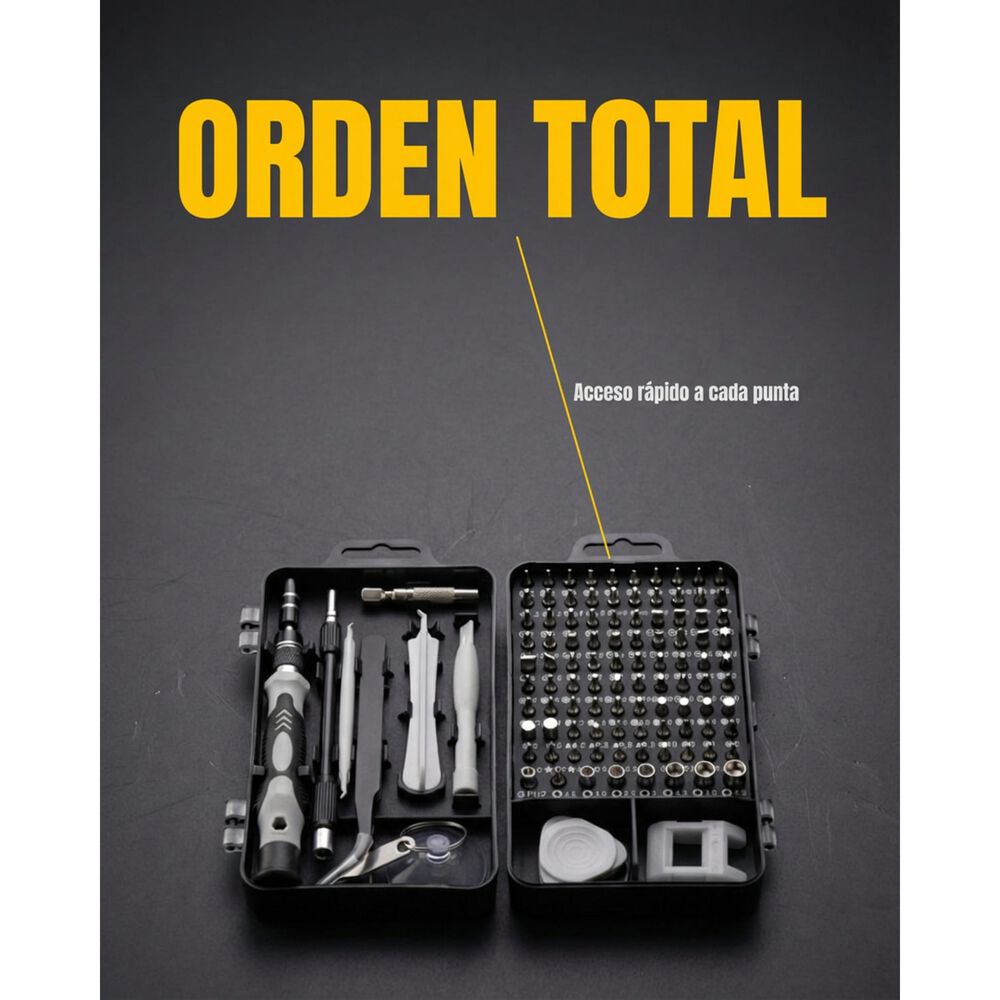 Juego Destornilladores Precisi&oacute;n Magenitcos Set 115 En 1 image number 8.0