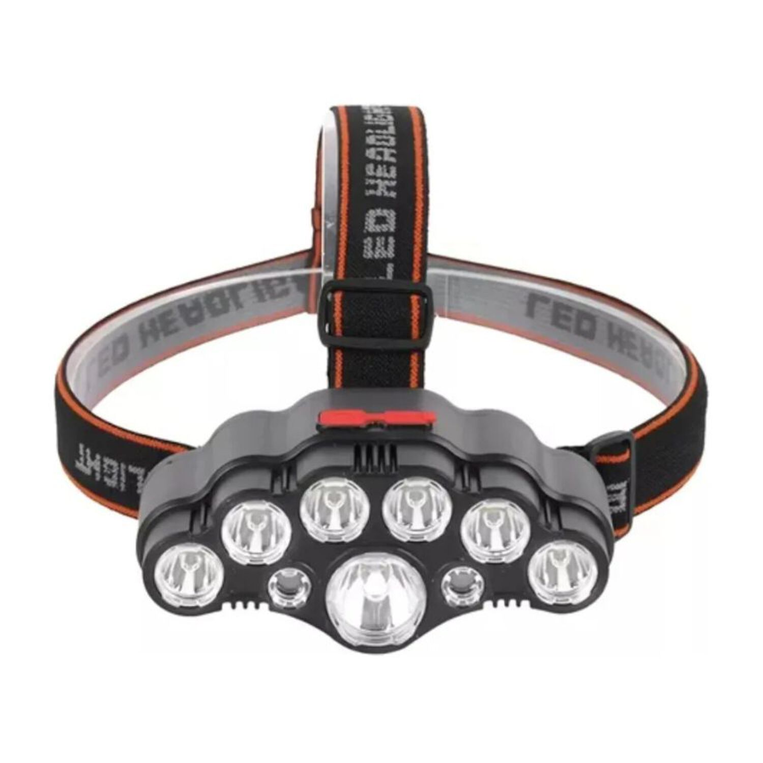 Linterna Foco Minero Recargable Usb 8 Focos Para Camping image number 0.0