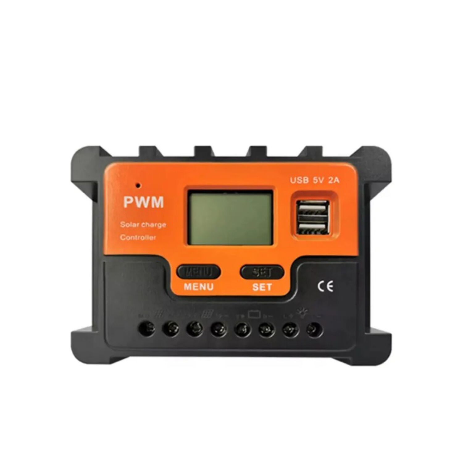 Controlador De Carga Solar Pwm 12v 24v Con Pantalla Lcd Y Usb 5v image number 0.0