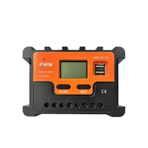 Controlador De Carga Solar Pwm 12v 24v Con Pantalla Lcd Y Usb 5v