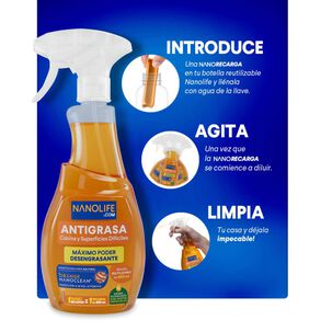 Antigrasas Kit De Inicio Promoción 600ml + Recarga - Deysa Nanolife