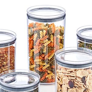 Canister Contenedor Hermético 1,25 Lt Crystal Round Canister Contenedor Hermético 1,25 Lt Crystal Round