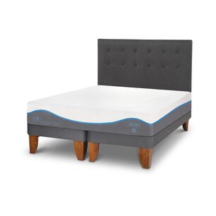 Cama Europea Cic Alaska / 2 Plazas / Base Dividida + Respaldo
