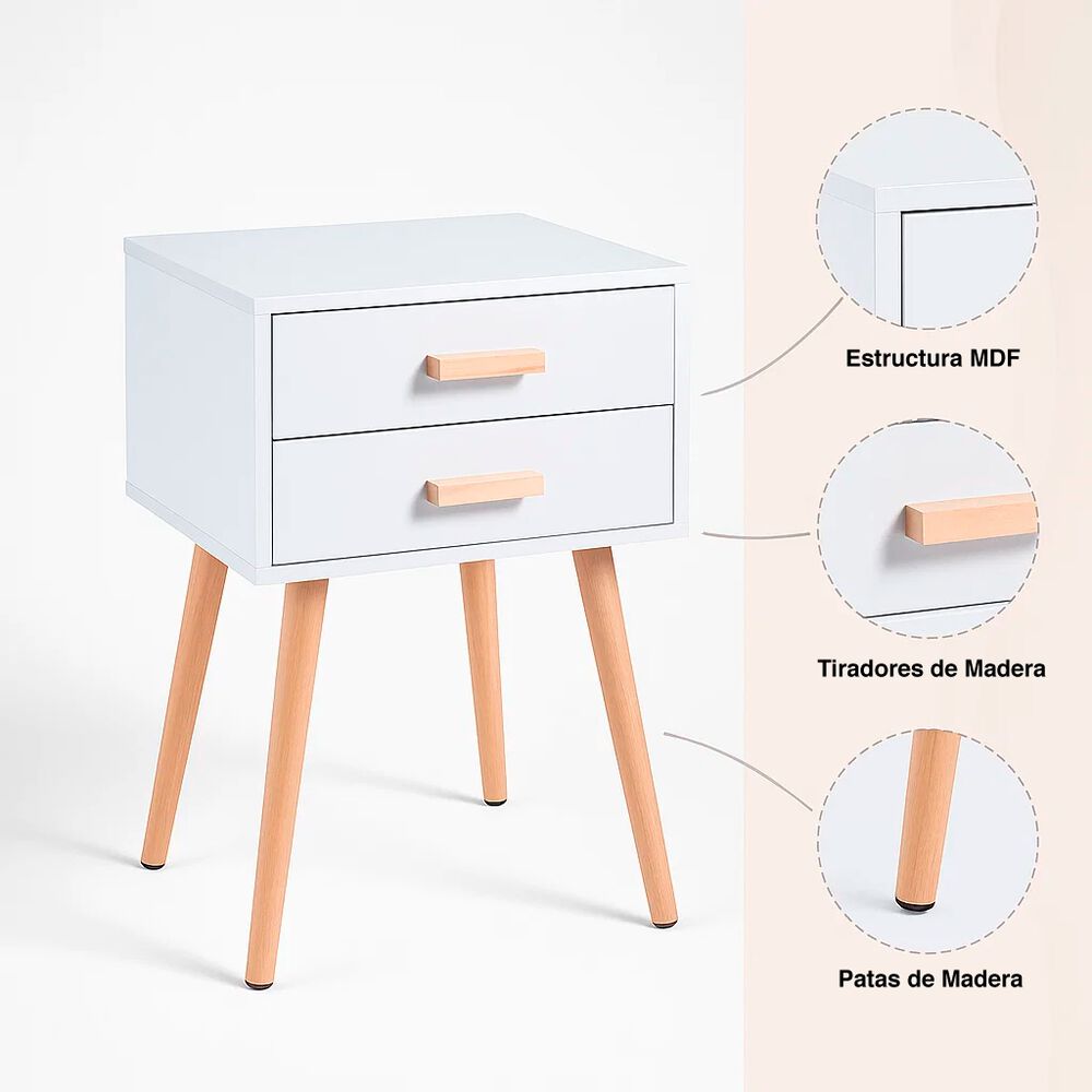 Pack De 2 Veladores Eames Doble Blanco image number 4.0