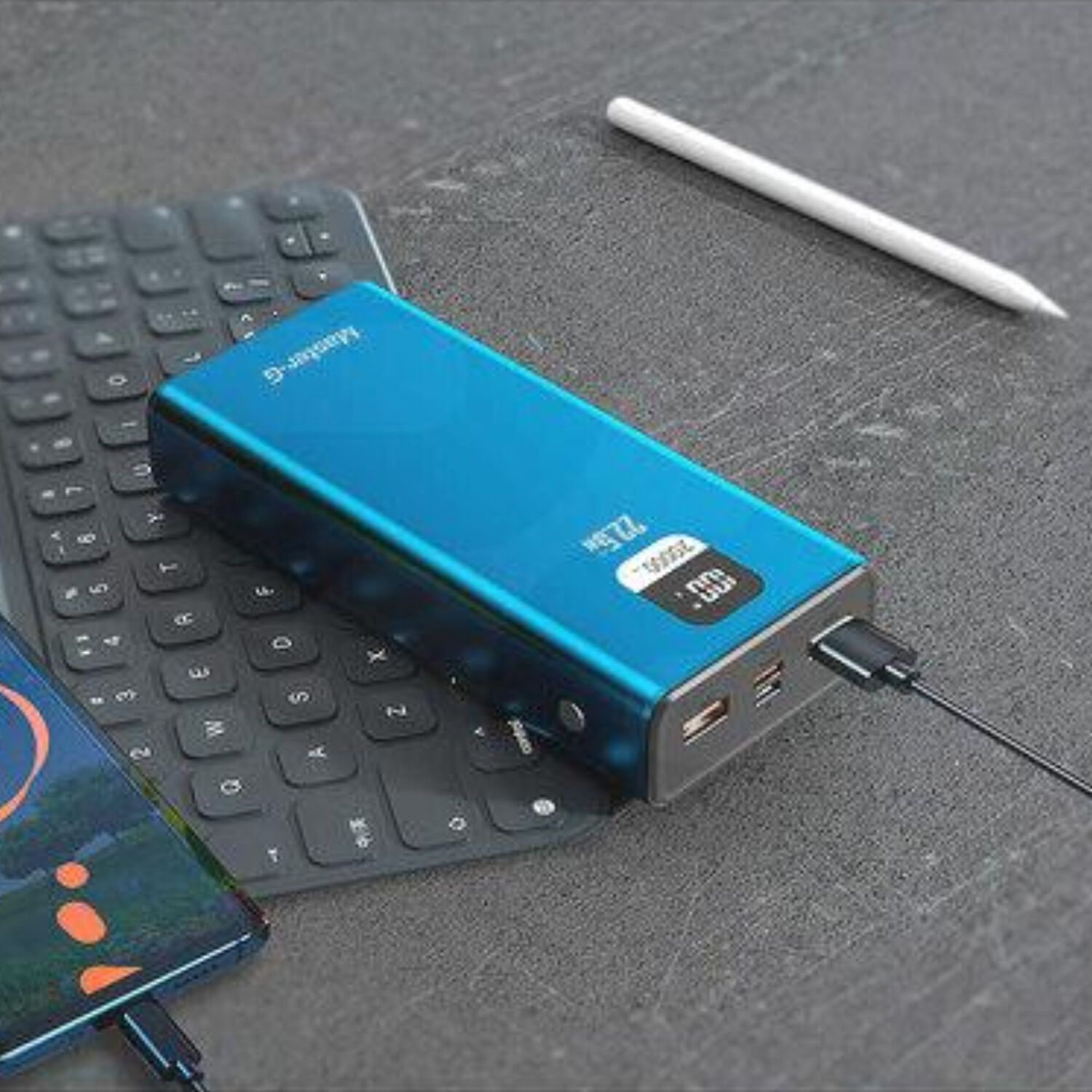 Master-g - Bater&iacute;a Externa Power Bank 20000 22.5w - Azul image number 2.0