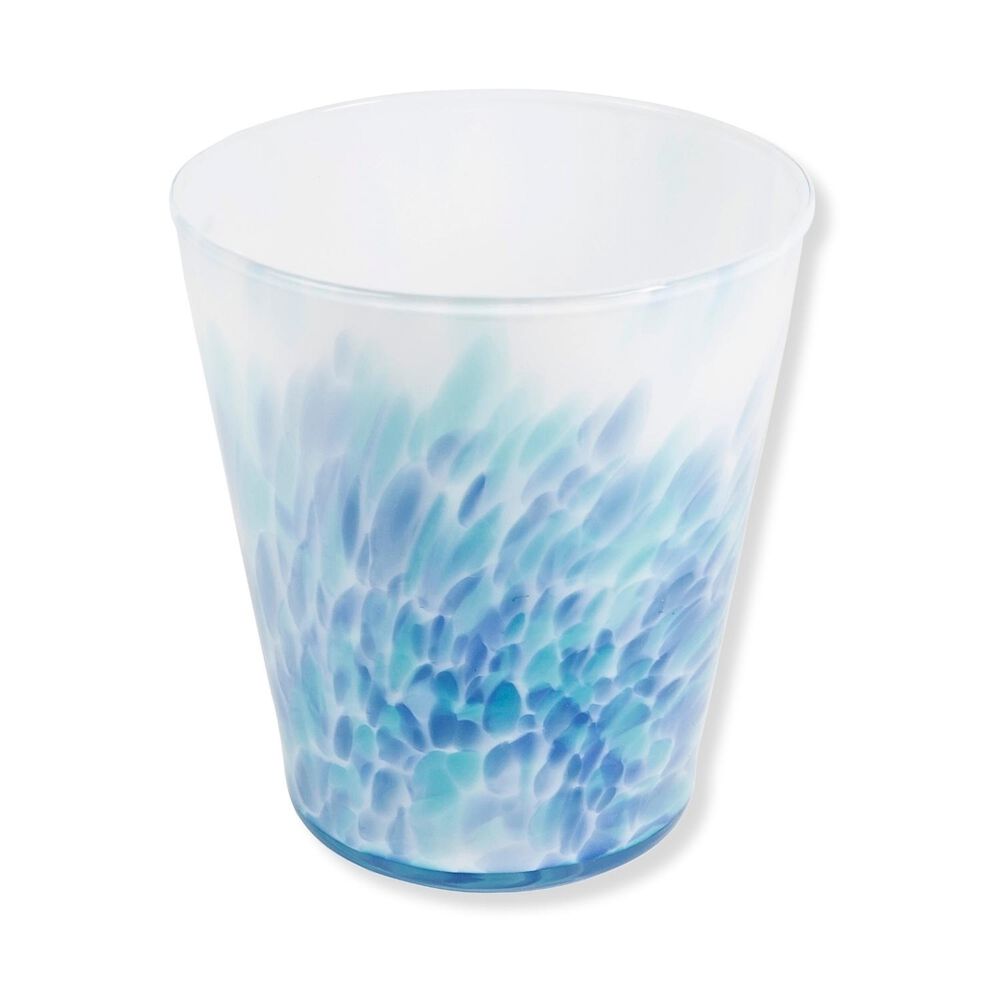 Florero De Vidrio Fabricado En Polonia 16 Cm Celeste image number 2.0