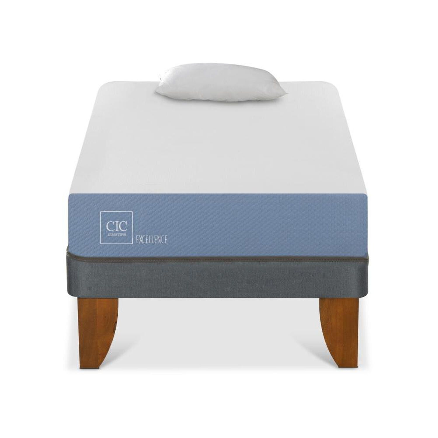 Cama Europea Cic Excellence / 1 Plaza / Base Normal + Almohada image number 0.0