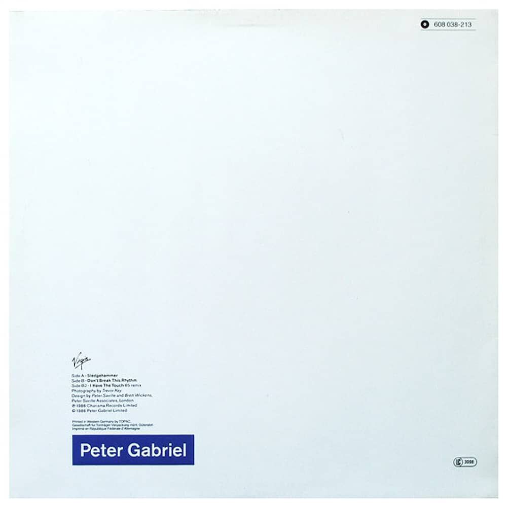 Peter Gabriel - Sledgehammer | 12" Maxi Single Usado image number 1.0