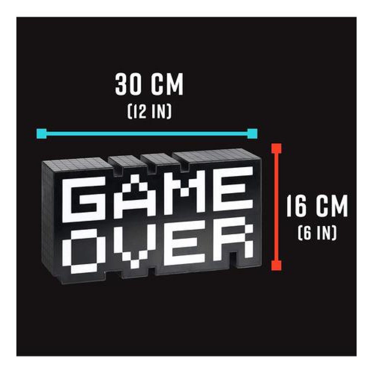 L&aacute;mpara Led 3d Game Over P&iacute;xeles De 8 Bits image number 5.0