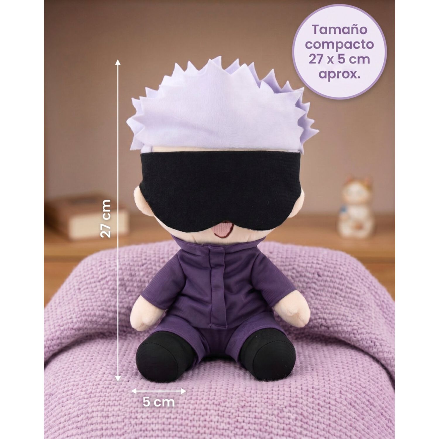Peluche Satoru Gojo Jujutsu Kaisen Original Anime image number 4.0