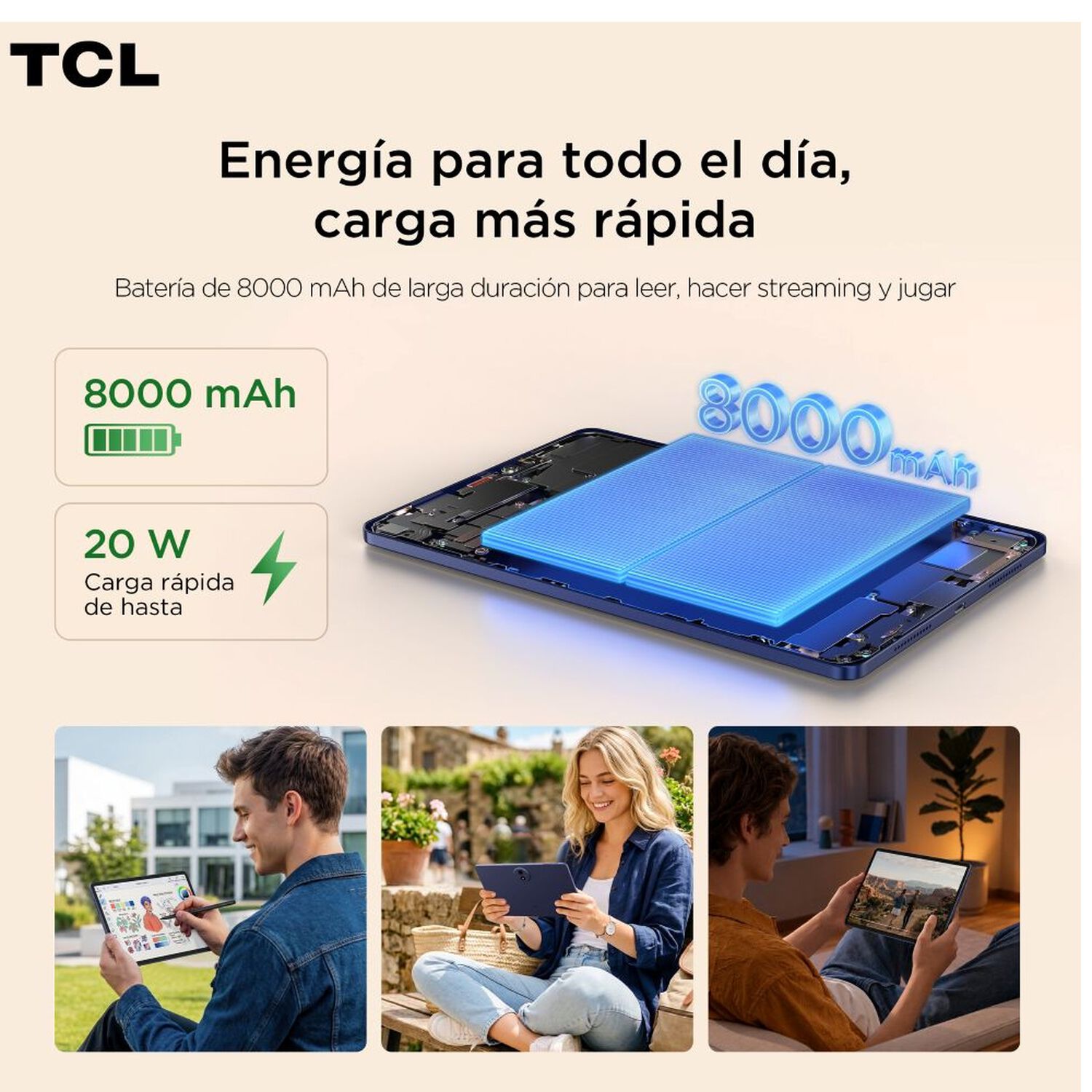 Tablet 11" TCL Tab A1 / 6 GB RAM / 128 GB / Azul Marino + Funda image number 6.0