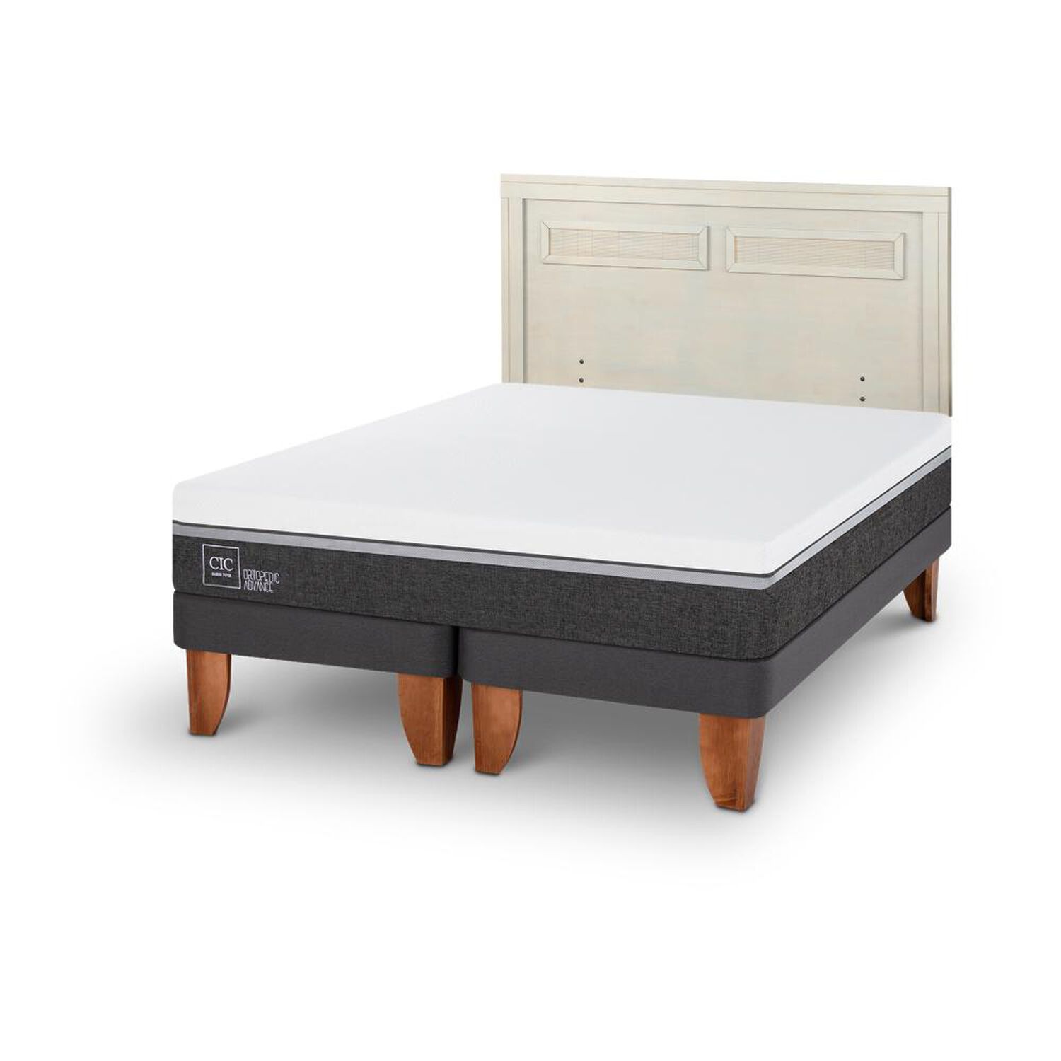 Cama Europea Cic Ortopedic Advance / King / Base Dividida + Respaldo image number 4.0