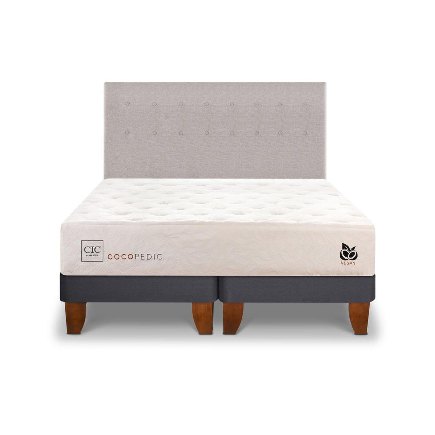Cama Europea Cic Cocopedic / King / Base Dividida + Respaldo image number 0.0