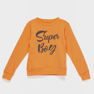 Polera Naranja Super Boy Algodón Peruano