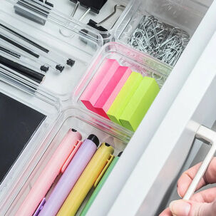 Organizador De Cajón Clear 7,5 X 7,5 X 5,6 Transparente