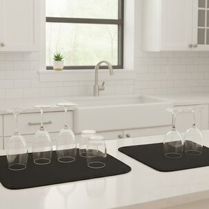 Set De 2 Tapetes De Secado Nautica Home Alta Absorci&oacute;n Negro