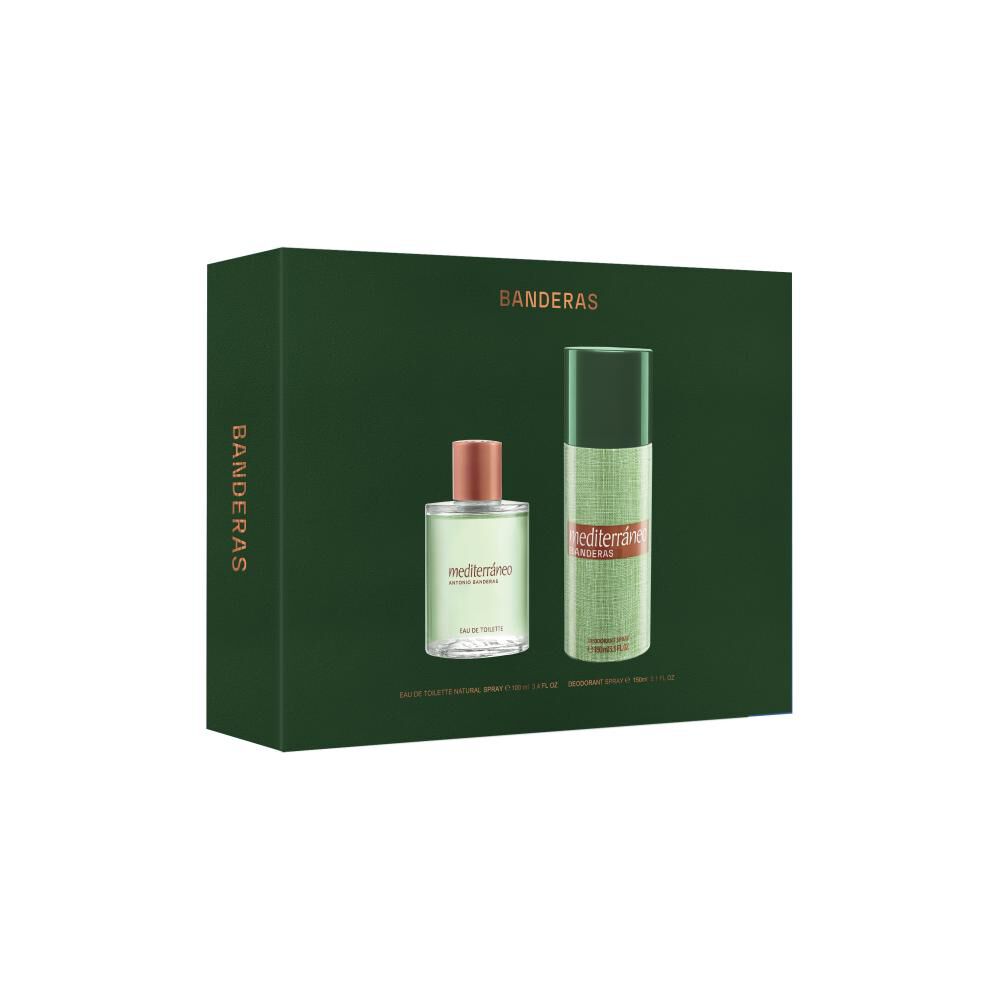 Estuche Banderas Hombre Mediterráneo Eau De Toilette 100 Ml + 24h Desodorante Spray 150 Ml image number 1.0