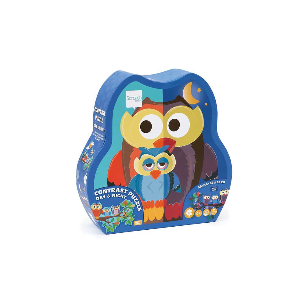 Puzzle 39pcs Doble Con Forma Buho Scratch Europe image number 3.0