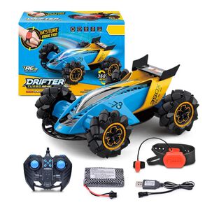 Auto R/c 2.4 Acrobatico Y Control De Gestos Efecto Cohete Azul