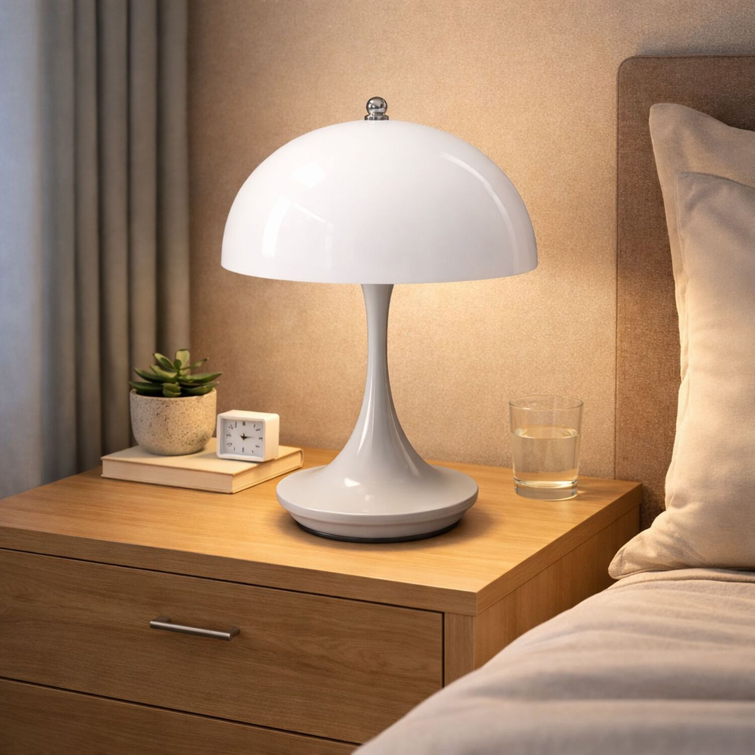 Lampara Led Velador Recargable Calida Y Fria image number 13.0