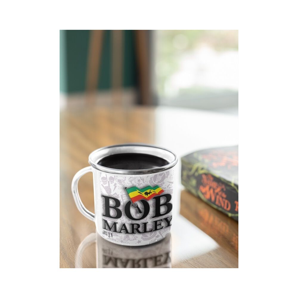 Taza Enlozada Lechera Bob Marley Rock Musica image number 2.0