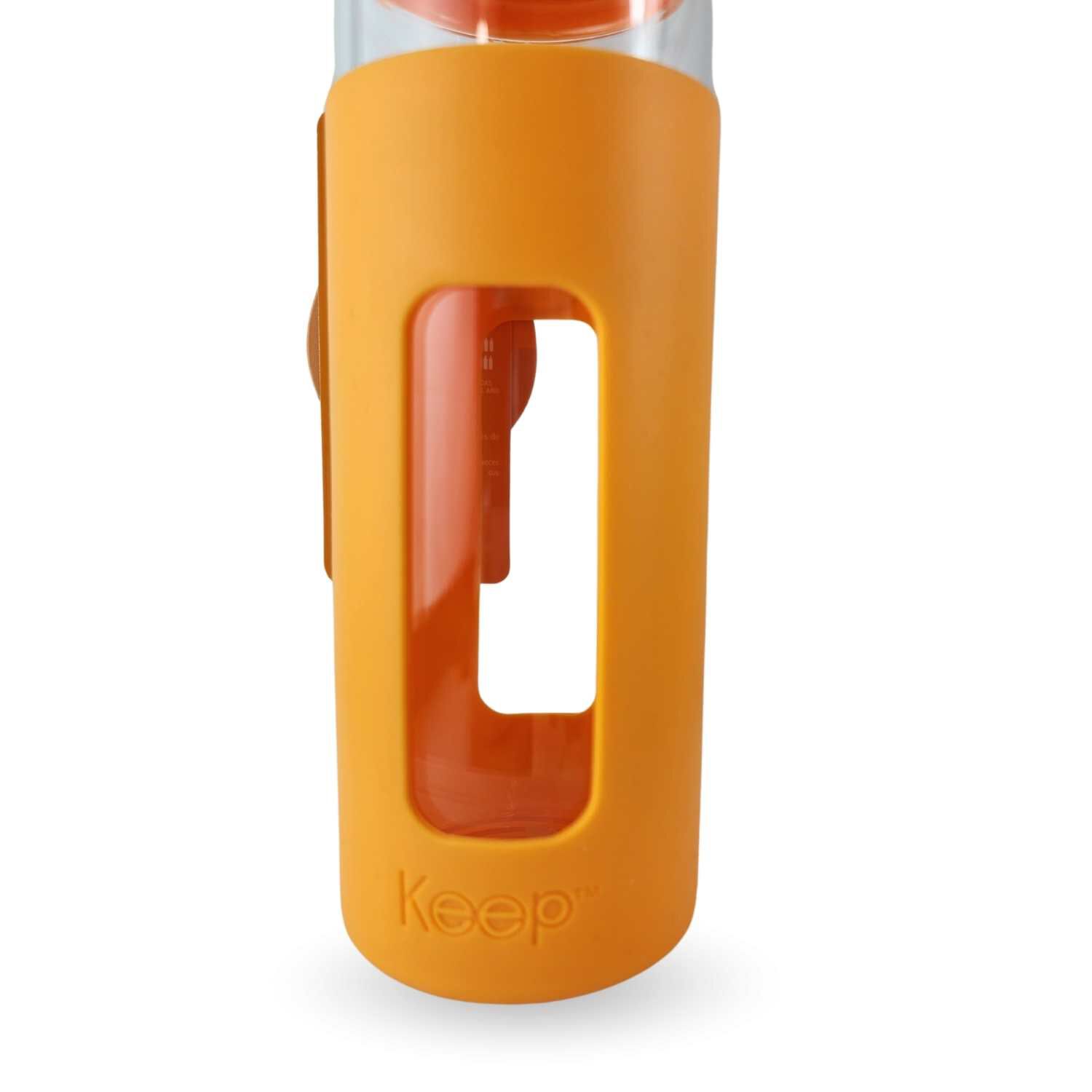 Botella Keep 470ml Vidrio Protector Agua Deportes Outdoor Naranja image number 3.0
