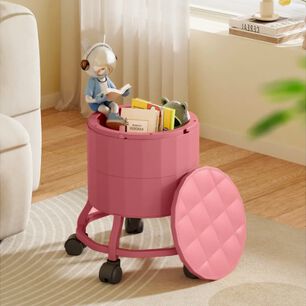 Silla Organizadora Con Ruedas Roja