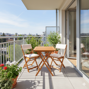 Juego De Balcon Casaideal / 2 Sillas
