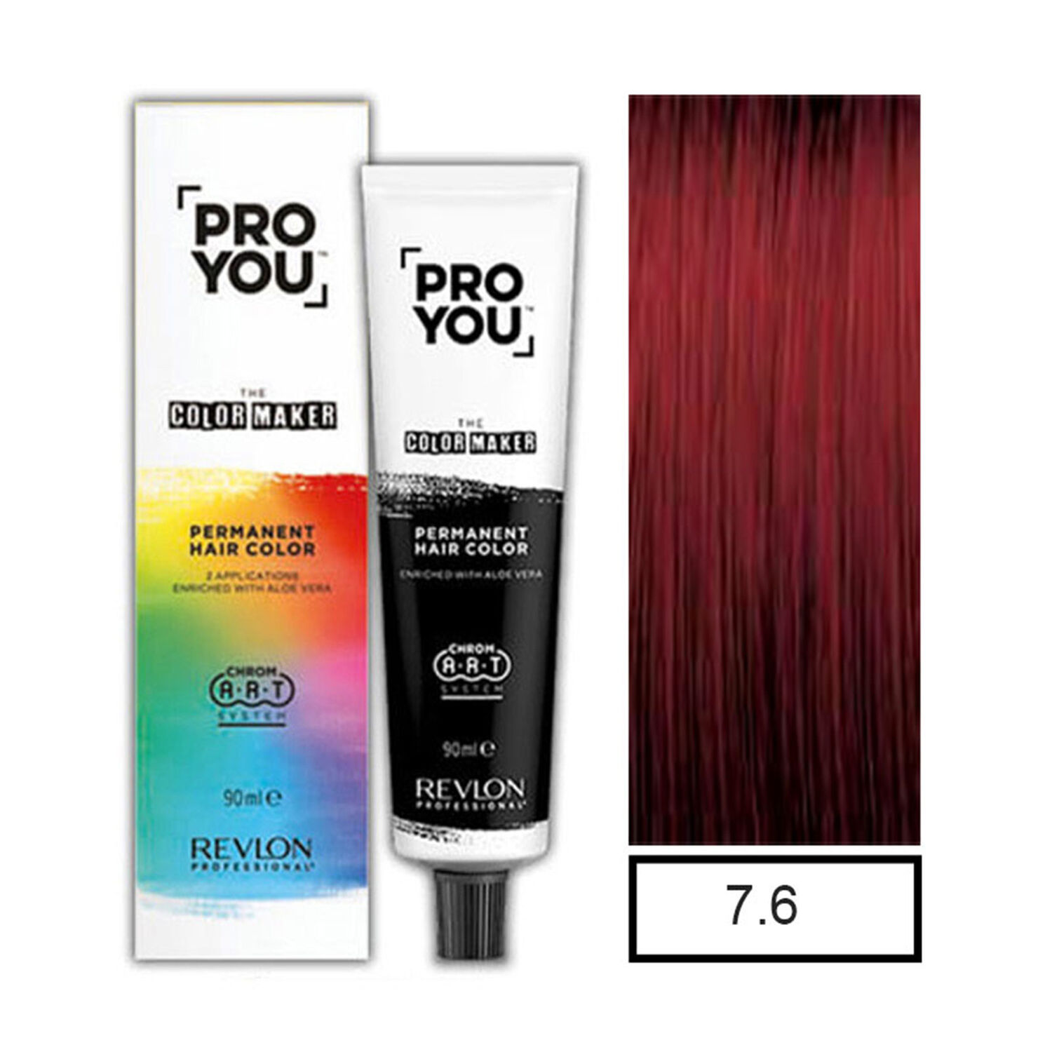 Pro You&trade; Color Maker Tintura Permanente Rubio Medio Rojizo 7.6 90ml+oxidante image number 0.0