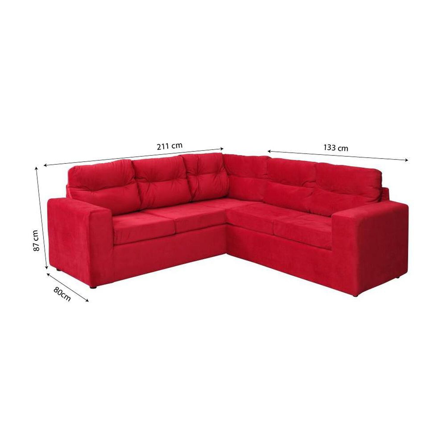 Sofa Seccional Casaideal 2P Lyon Felp / 5 Cuerpos image number 6.0