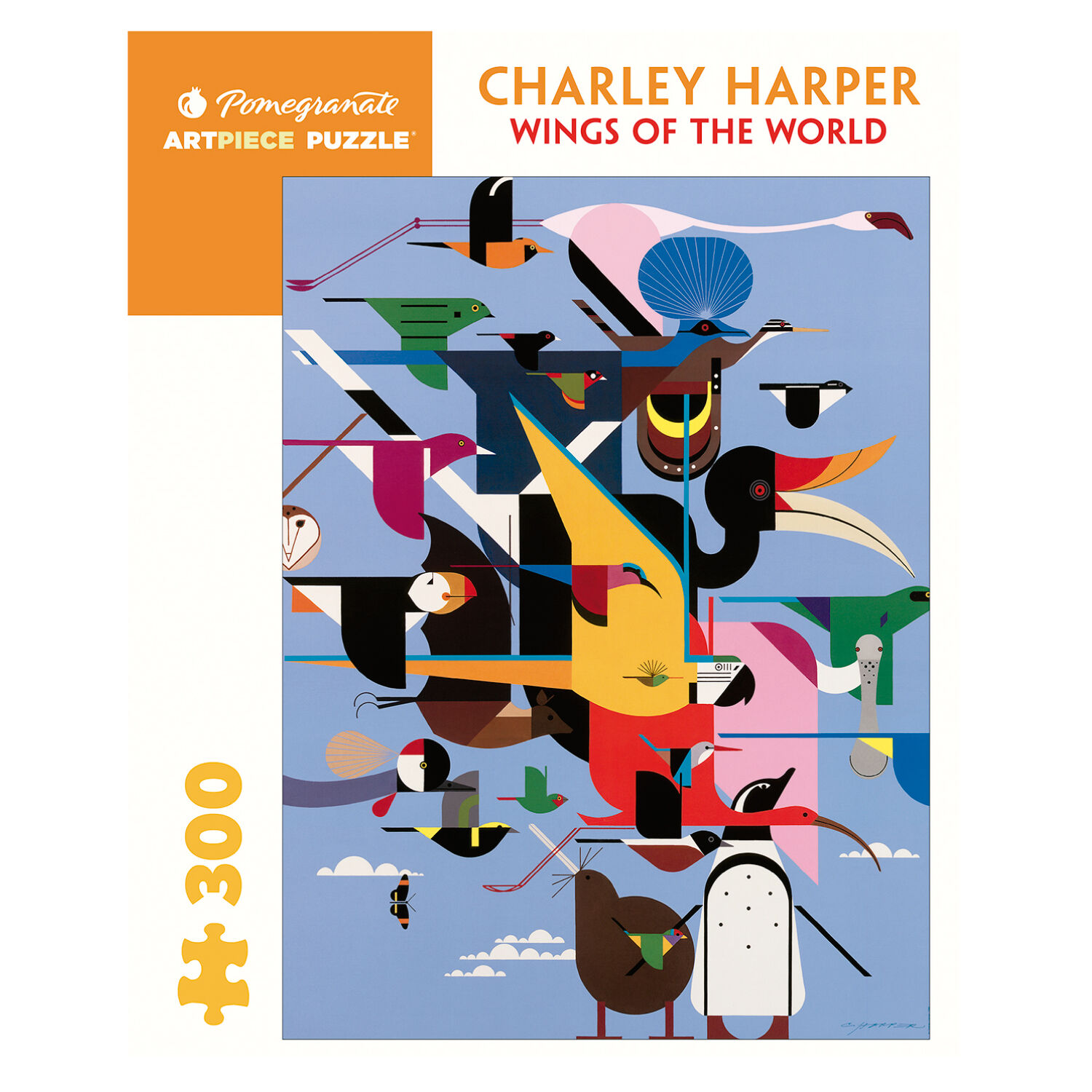 Rompecabeza Charley Harper Wings Of The World 300 Piezas image number 0.0
