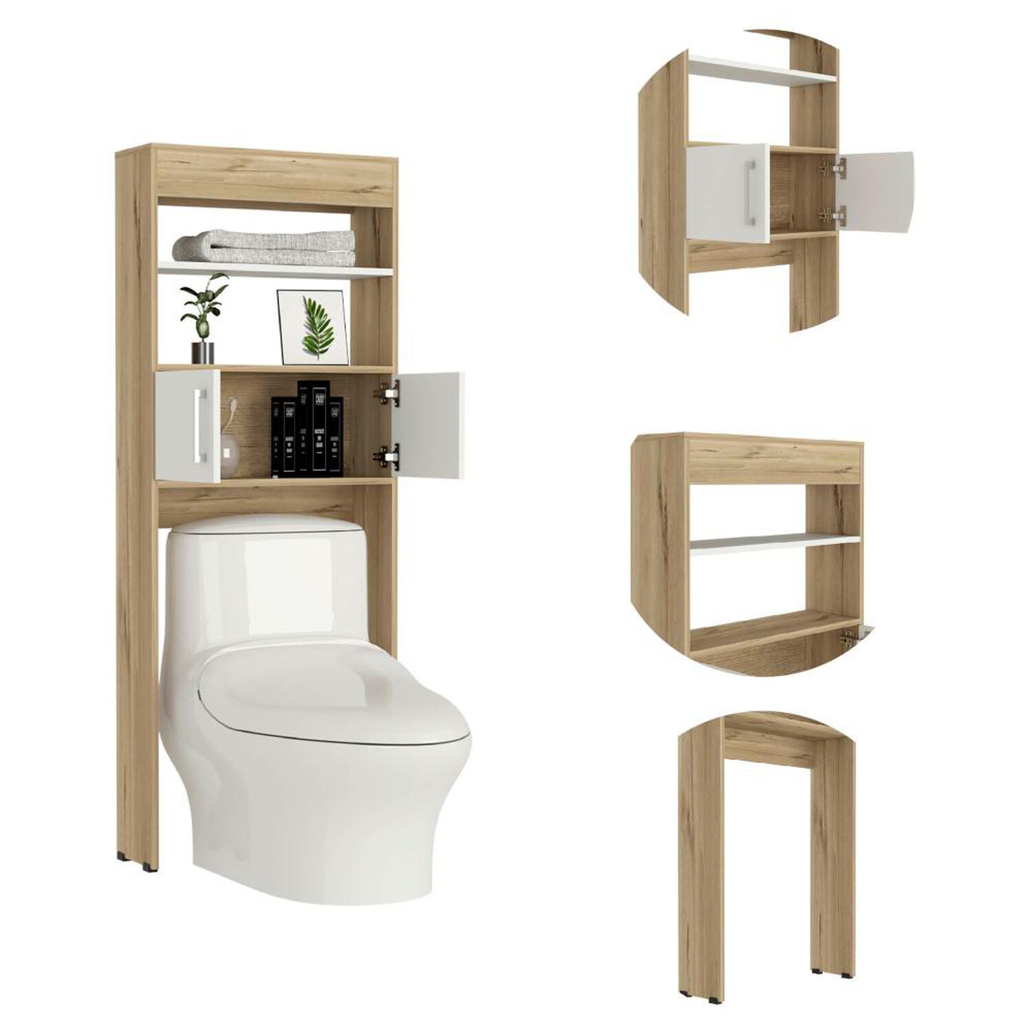 Mueble De Ba&ntilde;o Tuhome Almacenamiento Bath Bi Color / 2 Puertas image number 9.0