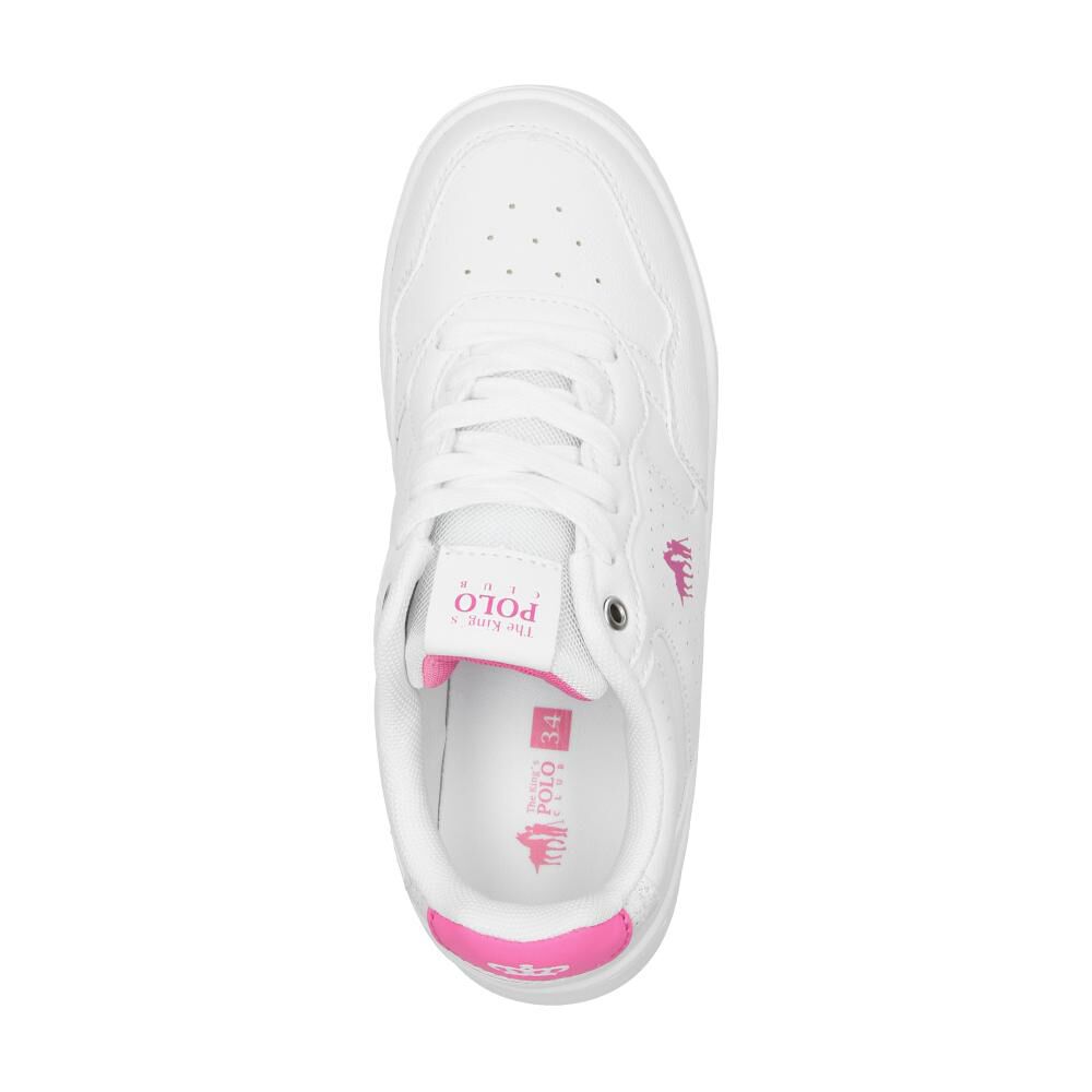 Zapatilla Infantil Niña The King's Polo Club White image number 4.0