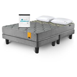 Cama Europea Cannon Home Spirit / King / Base Dividida + Almohadas + Cubrecolchón