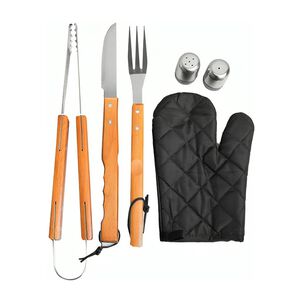 Set Full Parrillero Brasas 7 Piezas Doral